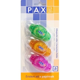 Hibajavító roller 3db-os PAX színes PAX2090010