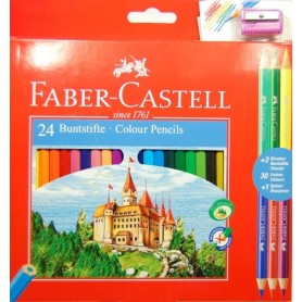 Színes ceruza 24+3db-os FABER-CASTELL