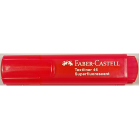 Szövegkiemelő piros FABER-CASTELL superfluorescent 10db/dob.