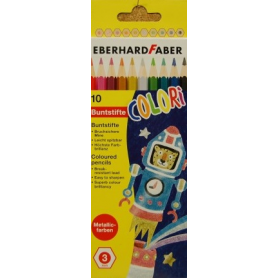 Színes ceruza 10db-os EBERHARD FABER metál