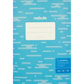 Füzet A5 NEBULO vonalas 16-32 2.osztályos 20db/csomag