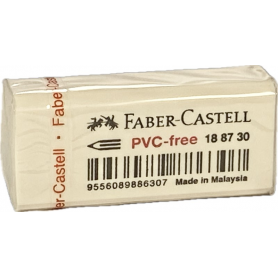 Radír FABER-CASTELL PVC-free celofáno fehér 188730 30db/dob.